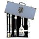 Siskiyou - American Heroes 8-Piece BBQ Set with Hard Case Police
