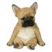 ZUARFY Cute Puppy Resin Art Crafts Statue Ornaments French Bulldog Sculpture Lawn Decor