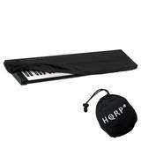 HQRP Elastic Dust Cover w/ Bag for Yamaha P-255 / P255 / P-255B / P255B / P-255WH / P255WH Electronic Keyboard Digital Piano