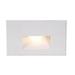 WAC Lighting WL-LED100-C-WT Rectangular Scoop 4W 120V LED Step Light with Cool White Lens and White Finish