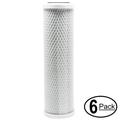 6-Pack Compatible with Culligan RVF-10 Activated Carbon Block Filter - Universal 10 inch Filter for Culligan RVF-10 Exterior Water Filter - Denali Pure Brand