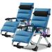 Zero Gravity Chair 2 Pack Lounge Chair with Removable Pad & Cup Holder for Indoor and Outdoor Folding Reclining Chair Set of 2 for Adults