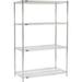 Nexel ESD Wire Shelving Starter - 4 Tier - 36 W x 21 D x 74 H