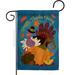 Happy Pilgrim Turkey Garden Flag Thanksgiving 13 X18.5 Double-Sided Yard Banner