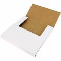 (25) White Vinyl Record LP Shipping Mailer Boxes - Holds 1 to 3 12 Records - Adjustable Height - STRONG 200# Test Cardboard #12BC01VDWH