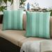 Sorra Home Preview Lagoon Indoor/Outdoor Knife Edge Pillow Set of Two