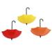 Grandest Birch 3Pcs Wall Hook Umbrella Shape Plastic Colorful Hanging Hook for Home Umbrella Wall Hook:Plastic