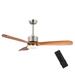 Costway 52 Ceiling Fan with LED Light Reversible Ceiling Fan w/ Adjustable Temperature