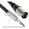 Mr Dj CQSXM6 MR DJ 6 FEET CABLE 1/4 TRS (STEREO) TO XLR MALE