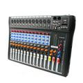 OUKANING 12 Channel Mixing Console Audio Mixer Live Sound/Studio Mixing Control Board
