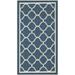 SAFAVIEH Indoor Outdoor CY6918-268 Courtyard Navy / Beige Rug