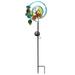 Evergreen Flag Beautiful Butterfly Chasing Light Solar Garden Stake - 4 x 36 x 9 Inches