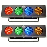 (2) Chauvet DJ BANK 140 LED Light Bank Systems Sound Activated or Auto Programs