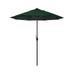 California Umbrella 7.5 Casa Series Patio Umbrella With Bronze Aluminum Pole Aluminum RibsAuto Tilt Crank Lift With Olefin Hunter Green Fabric