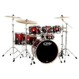 PDP by DW Concept Maple 7-Piece Shell Pack Red To Black Fade