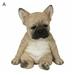 Yesbay Dog Statue Realistic Looking Waterproof Resin French Bulldog Statue Garden Decor