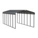 Arrow Carport 12 ft. x 29 ft. x 9 ft. Charcoal