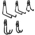 5-Pack Garage Storage Utility Hooks Wall Mount&Heavy Duty Garage Hanger & Organizer Heavy Duty Steel Storage to Handle Ladder Hold Chairs