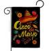 Angeleno Heritage G135198-BO Sombrero Cinco De Mayo Summertime 13 x 18.5 in. Double-Sided Decorative Vertical Garden Flags for House Decoration Banner Yard Gift