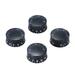 Carevas 4pcs Speed Tone Control Knobs for Gibson Les Paul Guitar Replacement Electric Guitar Parts Black