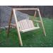 4 Red Cedar Blue Mountain Fanback Porch Swing with Stand