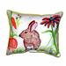 Betsy Drake HJ371 Brown Rabbit Left Large Indoor & Outdoor Pillow - 16 x 20 in.