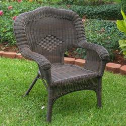 International Caravan Monaco Resin Patio Chair-Antique Pecan