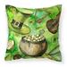 Carolines Treasures BB5755PW1414 Luck of the Irish Fabric Decorative Pillow 14Hx14W multicolor