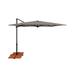 Simply Shade Skye Square Fabric Umbrella with Cross Bar Stand in Black/Silver