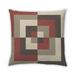 Ahgly Company Outdoor Square Contemporary Throw Pillow 18 inch by 18 inch