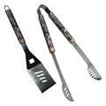 Rivers Edge Products Grill Spatula and BBQ Tongs Camping Spatula with Bottle Opener Stainless Steel Flat Spatula and Barbeque Tongs 2-Piece Barbecue Accessories For Outdoor Cooking Camo