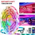 KingFurt 50-100Ft Flexible 5050 Rgb Led Strip Light Remote Fairy Lights Room Tv Party Bar