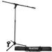 Clutch CL-MB100PK Microphone Boom Stand with Mic Clip & Durable Carry Bag