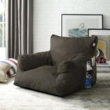 Loungie Comfy Foam Bean Bag Chair Nylon Indoor/ Outdoor Self Expanding Water Resistant Brown