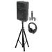 Samson RS115A 15 400w Powered DJ PA Speaker w/Bluetooth+Wireless Mic+Headphones