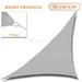 Sunshades Depot 18 x 24 x 30 Sun Shade Sail Right Triangle Permeable Canopy Light Gray Custom Size Available Commercial Standard