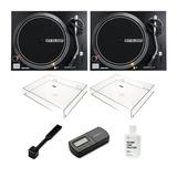 Reloop RP-2000 MK2 Direct Drive DJ Turntable (Pair) with Dust Covers Bundle