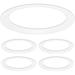 Luxrite 4-Pack White Goof Trim Ring for 5/6 inch Recessed Lights and Ceiling Light Fixtures Outer Diameter 8 inch Inner Diameter 6.14 inch
