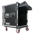 Sound Town 12U PA DJ Pro Audio Rack/Road ATA Case with Locking Drawer 21â€™â€™ Rackable Depth Casters Metal Ball Corners - Pro Tour Grade (STRC-12D2)