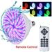 468-LED AC 120V 45W IP68 RGB Color Changing Swimming Pool Light Bulb for E27 Socket In-ground Pool Aquarium Fountain Pond Pentair Hayward Light Fixture Remote Switch Control