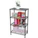 4-Tier Industrial Welded Wire Shelving Vintage Standing Shelf Unit for Living Room Bathroom Kitchen Industrial Style 336 lb Capacity