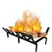FEBTECH- Fireplace Grate â€“ 27 Inch- Tapered Fireplace Grate- 6 Bars- for Indoor Use & Outdoor Use Steel
