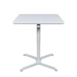 36 Pneumatic Height Adjustable Square Cafe Table - White