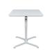 36 Pneumatic Height Adjustable Square Cafe Table - White