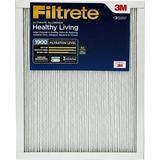 Filtrete Air Filter MPR 1900 MERV 13 Healthy Living Ultimate Allergen 3-Month Pleated 1-Inch Air Filters 6 Filters 6-Pack