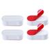 4 Pieces Toilet Seat Bumpers Universal Seat Bumper Kit Replacement Bumpers with Strong Adhesive