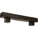 Ekena Millwork 4 H x 4 D x 60 W Hand Hewn Faux Wood Fireplace Mantel Kit w/ Alamo Corbels Burnished Mahogany