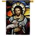 Ornament Collection Jesus is the Good Shepherd Religious Faith Double-Sided Garden Decorative House Flag Multi Color