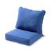 Greendale Home Fashions 2-Piece Marine Blue Outdoor Deep Seat Cushion Set