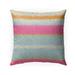 Glitch Pink Outdoor Pillow by Kavka Designs